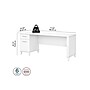 Bush Furniture Somerset 72"W Office Desk with Drawers, White (WC81972)~#|#~sp101211566_sc7