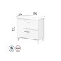 Bush Furniture Somerset 2-Drawer Lateral File Cabinet, Letter/Legal, White, 30" (WC81980)~#|#~sp101211574_sc7