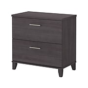 Bush Furniture Somerset 2-Drawer Lateral File Cabinet, Letter/Legal, Storm Gray, 30" (WC81580)