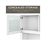 Bush Furniture Somerset 60"W L Shaped Desk with Hutch, White (SET002WH)~#|#~sp101211860_sc7