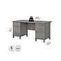 Bush Furniture Somerset 60"W Office Desk with Drawers, Platinum Gray (WC81228K)~#|#~sp101211868_sc7