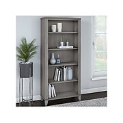 Bush Furniture Somerset 5-Shelf 65"H Bookcase, Platinum Gray (WC81265)