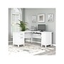 Bush Furniture Somerset 60"W L Shaped Desk with Storage, White (WC81930K)~#|#~sp101211926_sc7