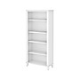 Bush Furniture Somerset 65"H 5-Shelf Bookcase with Adjustable Shelves, White Laminate (WC81965)~#|#~sp101211933_sc7