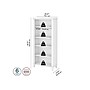 Bush Furniture Somerset 65"H 5-Shelf Bookcase with Adjustable Shelves, White Laminate (WC81965)~#|#~sp101211937_sc7