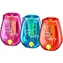 Bostitch Twist-n-Sharp Kids Manual Pencil Sharpeners, Pink/Blue/Orange, 3/Box (PS1-ADJ-3PK)~#|#~sp101294605_sc7