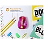 Bostitch Twist-n-Sharp Kids Manual Pencil Sharpeners, Pink/Blue/Orange, 3/Box (PS1-ADJ-3PK)~#|#~sp101294613_sc7