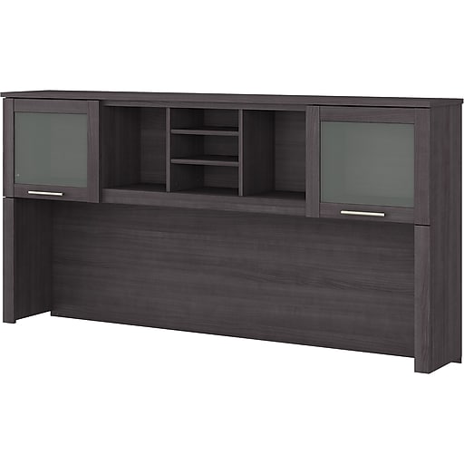 Bush Furniture Somerset 72"W Desktop Hutch, Storm Gray (WC81511) Staples