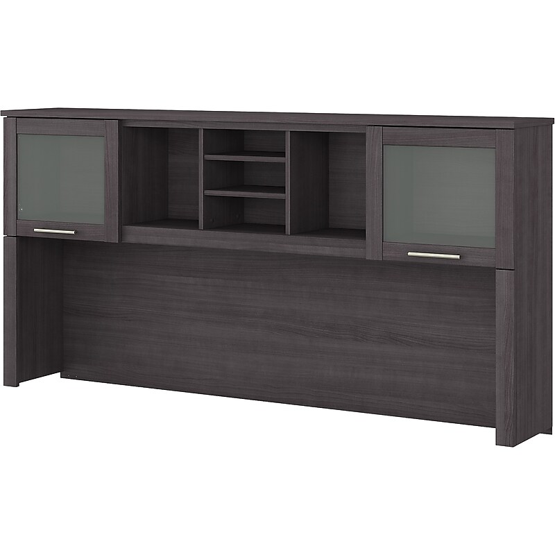 Bush Furniture Somerset 72"W Desktop Hutch, Storm Gray (WC81511) image 1