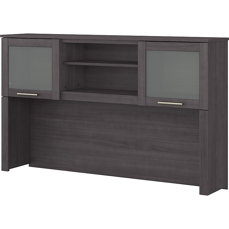 Bush Furniture Somerset 60"W Desktop Hutch, Storm Gray (WC81531) image 1