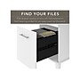 Bush Furniture Somerset 72"W 3 Position Sit to Stand L Shaped Desk with Hutch, White (SET015WH)~#|#~sp101294814_sc7