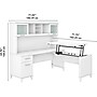 Bush Furniture Somerset 72"W 3 Position Sit to Stand L Shaped Desk with Hutch, White (SET015WH)~#|#~sp101294815_sc7