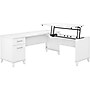 Bush Furniture Somerset 72"W 3 Position Sit to Stand L Shaped Desk, White (SET014WH)~#|#~sp101294854_sc7