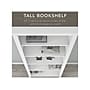 Bush Furniture Somerset 72"W L Shaped Desk with Hutch and 5 Shelf Bookcase, White (SET011WH)~#|#~sp101295372_sc7