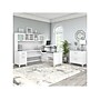 Bush Furniture Somerset 72"W 3 Position Sit to Stand L Shaped Desk with Hutch and File Cabinet, White (SET016WH)~#|#~sp101295409_sc7