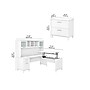 Bush Furniture Somerset 72"W 3 Position Sit to Stand L Shaped Desk with Hutch and File Cabinet, White (SET016WH)~#|#~sp101295412_sc7