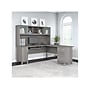 Bush Furniture Somerset 72"W L Shaped Desk with Hutch, Platinum Gray (SET001PG)~#|#~sp101295636_sc7