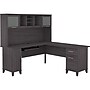 Bush Furniture Somerset 72"W L Shaped Desk with Hutch, Storm Gray (SET001SG)~#|#~sp101295666_sc7