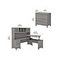Bush Furniture Somerset 72"W 3 Position Sit to Stand L Shaped Desk with Hutch and File Cabinet, Platinum Gray (SET016PG)~#|#~sp101295704_sc7