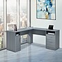 Techni Mobili 60" MDF L-Shaped Desk, Gray (RTA-8412L-GRY)~#|#~sp101399711_sc7