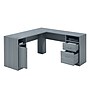 Techni Mobili 60" MDF L-Shaped Desk, Gray (RTA-8412L-GRY)~#|#~sp101399762_sc7