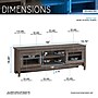 Techni Mobili Console TV Stand, Screens up to 65", Gray (RTA-8855-GRY)~#|#~sp101399806_sc7