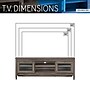 Techni Mobili Console TV Stand, Screens up to 65", Gray (RTA-8855-GRY)~#|#~sp101399807_sc7