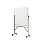 Ghent Combination Board Mobile Dry-Erase Whiteboard, Aluminum Frame, 4' x 3' (ARMK43)~#|#~sp101401064_sc7