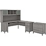 Bush Furniture Somerset 72"W L Shaped Desk with Hutch and Lateral File Cabinet, Platinum Gray (SET009PG)~#|#~sp101401248_sc7