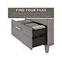 Bush Furniture Somerset 72"W L Shaped Desk with Hutch and Lateral File Cabinet, Platinum Gray (SET009PG)~#|#~sp101401254_sc7