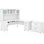Bush Furniture Somerset 72"W L Shaped Desk with Hutch and Lateral File Cabinet, White (SET009WH)~#|#~sp101401265_sc7