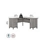 Bush Furniture Somerset 60"W L Shaped Desk with Storage, Platinum Gray (WC81230K)~#|#~sp101401303_sc7