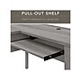 Bush Furniture Somerset 60"W L Shaped Desk with Hutch, Platinum Gray (SET002PG)~#|#~sp101401324_sc7
