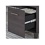 Bush Furniture Somerset 72"W L Shaped Desk with Hutch and 5 Shelf Bookcase, Storm Gray (SET011SG)~#|#~sp101401581_sc7