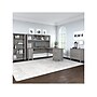 Bush Furniture Somerset 72"W L-Shaped Desk with Hutch, Lateral File Cabinet and Bookcase, Platinum Gray (SET012PG)~#|#~sp101401590_sc7