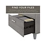 Bush Furniture Somerset 72"W L-Shaped Desk with Hutch, Lateral File Cabinet and Bookcase, Platinum Gray (SET012PG)~#|#~sp101401595_sc7