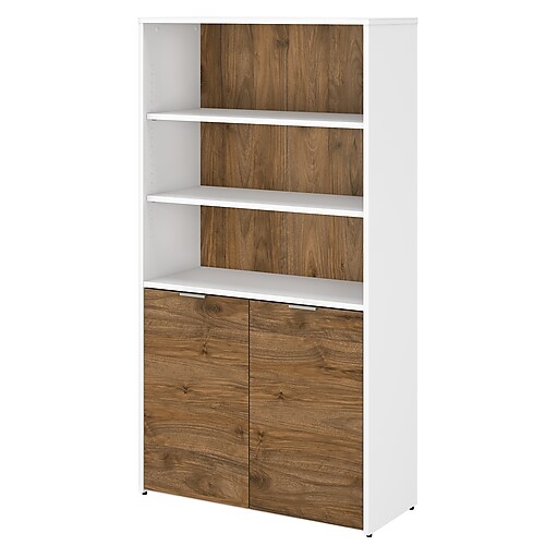 Bush Business Furniture Jamestown 5 Shelf 66"H Bookcase ...