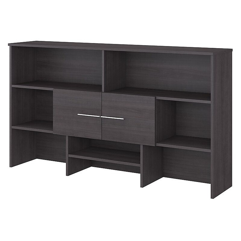 Bush Business Furniture Office 500 72"W Desktop Hutch, Storm Gray (OFH172SGK) image 1