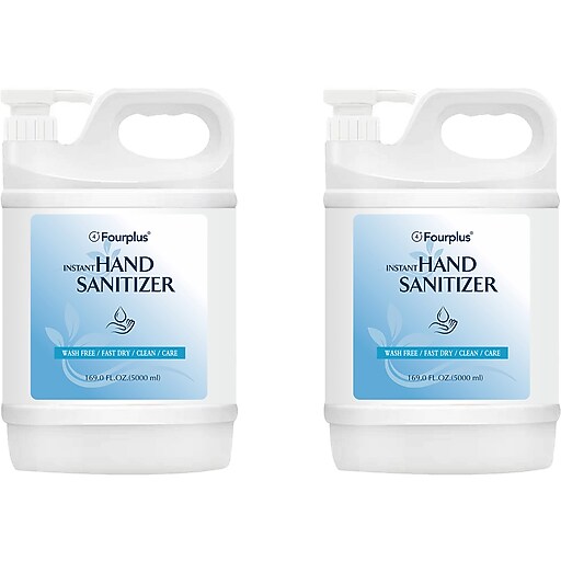 Fourplus Instant Liquid Hand Sanitizer, 169 Oz., 2/Carton (Fourplus5LHS