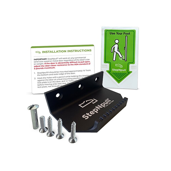 StepNpull Black Foot-Operated Door Opener (SNPE-B) | Staples