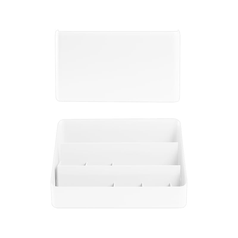 Poppin Polystyrene Wall/Desk Organizer Set, White (108024) image 1