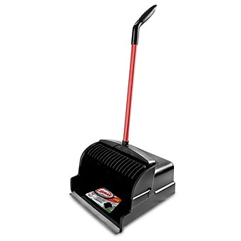 Libman Commercial 16" Heavy-Duty Large Scoop Dust Pan, Red & Black, 2/Carton (1168)