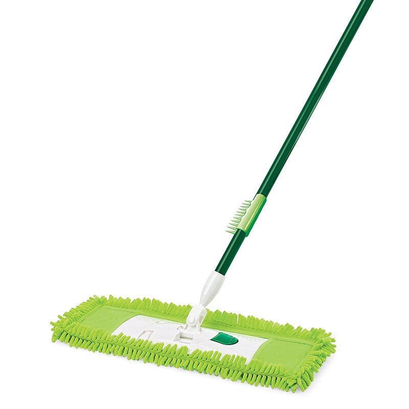 Libman Commercial Microfiber Fingers Dust Mop, Yellow & Green, 6/Carton (195) image 1