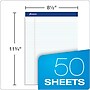 Ampad Notepad, 8.5" x 11.75", Narrow Ruled, White, 50 Sheets/Pad, 12 Pads/Pack (20-322)~#|#~sp101992610_sc7