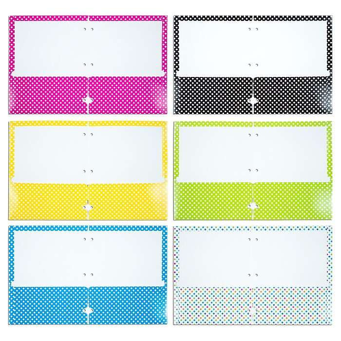 JAM Paper Glossy 3-Hole Punched 2-Pocket Folders JAM Paper Glossy 3-Hole Punched 2-Pocket Folders