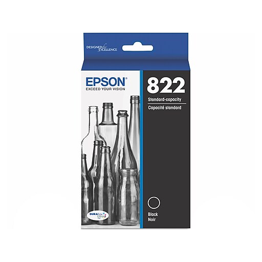 Epson 822 Black Standard Yield Ink Cartridge (T822120S) at Staples