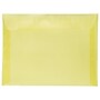JAM Paper 9 x 12 Booklet Translucent Vellum Envelopes, Primary Yellow, 25/Pack (1592184)~#|#~sp102299590_sc7