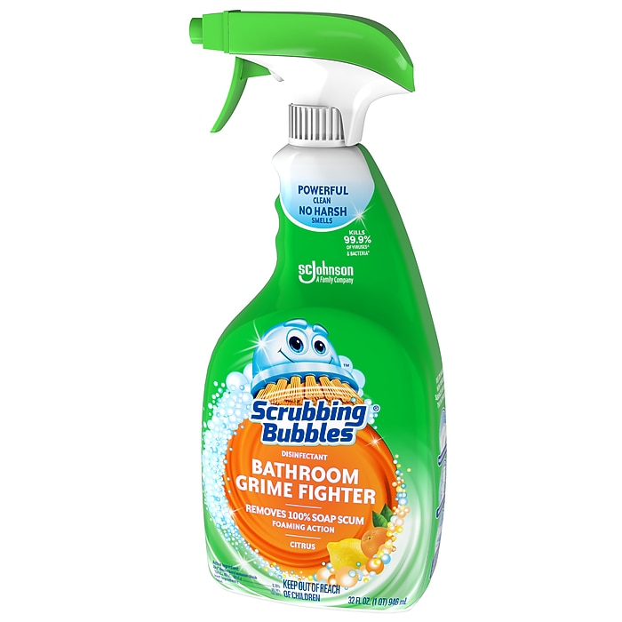 Scrubbing Bubbles Bathroom Grime Fighter Cleaner, Citrus, 32 oz