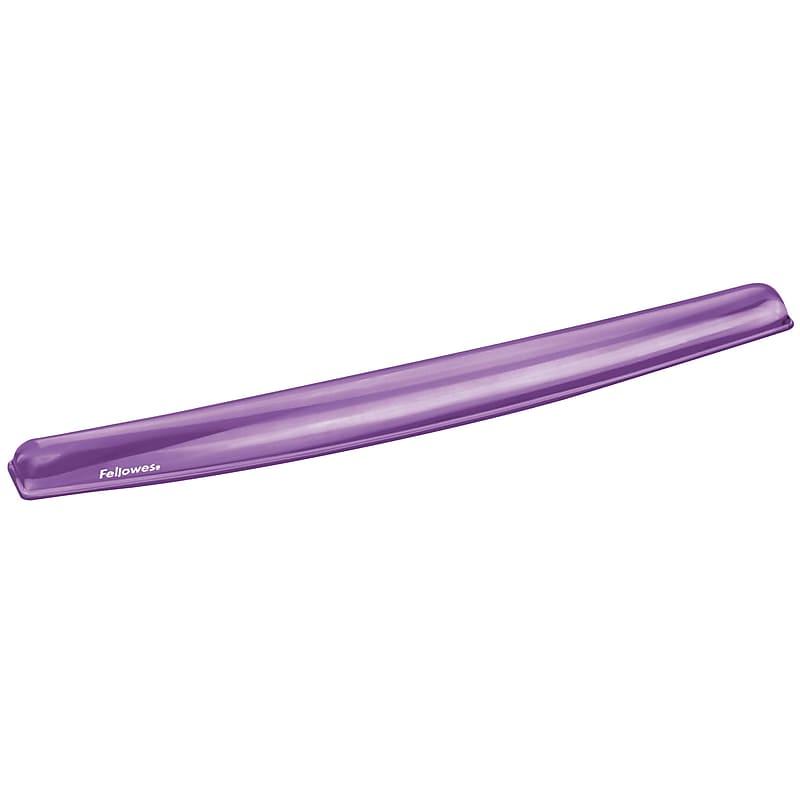 Fellowes Crystals Gel Wrist Rest, Non-Skid Base, Purple (91437) image 1