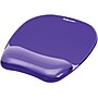 Fellowes Crystals Gel Mouse Pad/Wrist Rest Combo, Non-Skid Base, Purple (91441)~#|#~sp102487987_sc7